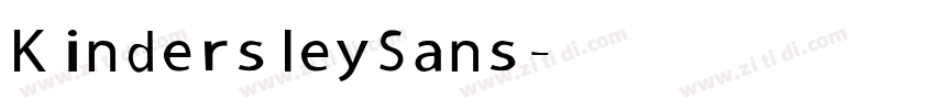 Kindersley Sans字体转换
